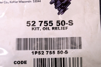 New Kohler Oil Relief Kit NOS