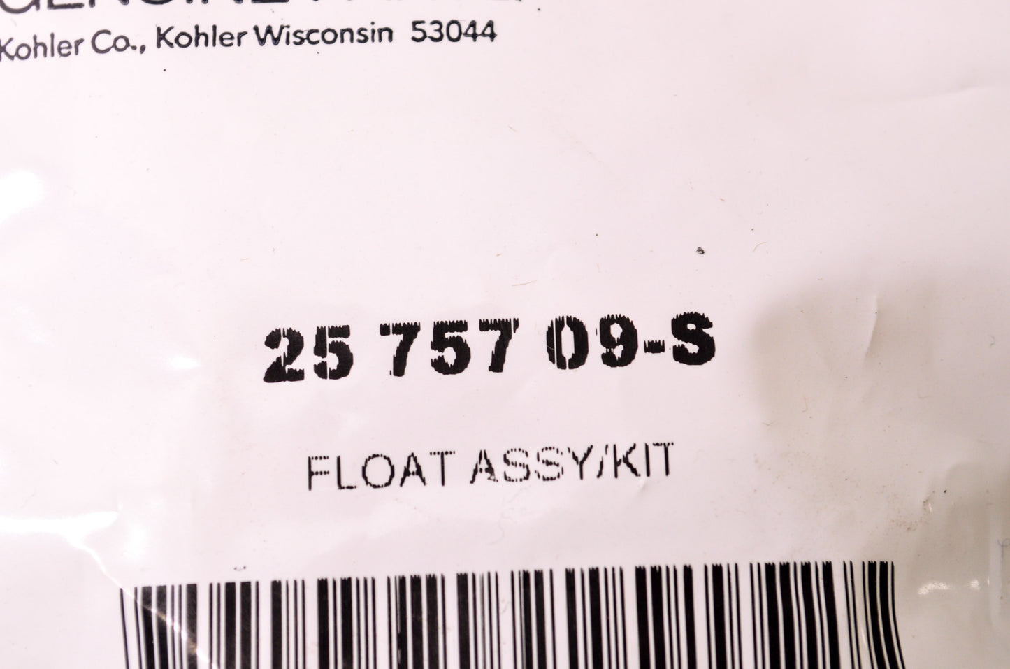 New Kohler Float Assembly Kit NOS