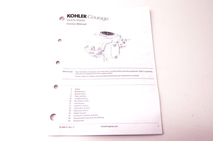 New Kohler Courage Series Service Repair Manual NOS
