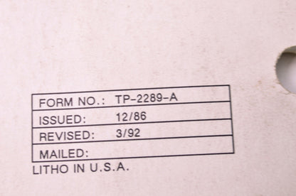 New Kohler Magnum Twin Cylinder Service Manual NOS