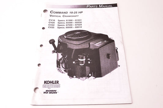 Command 18-25HP Parts Manual NOS