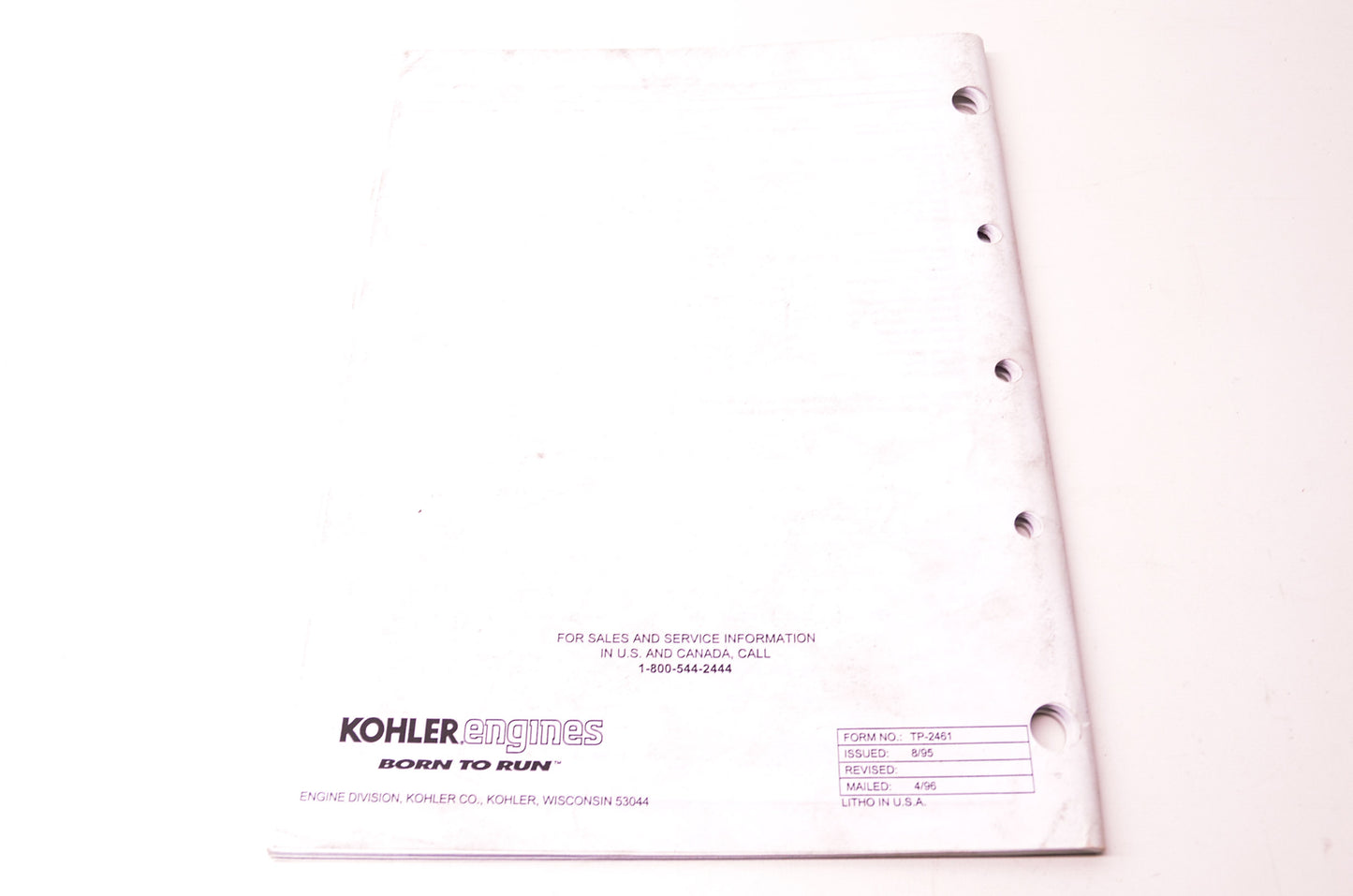Command 18-25HP Parts Manual NOS