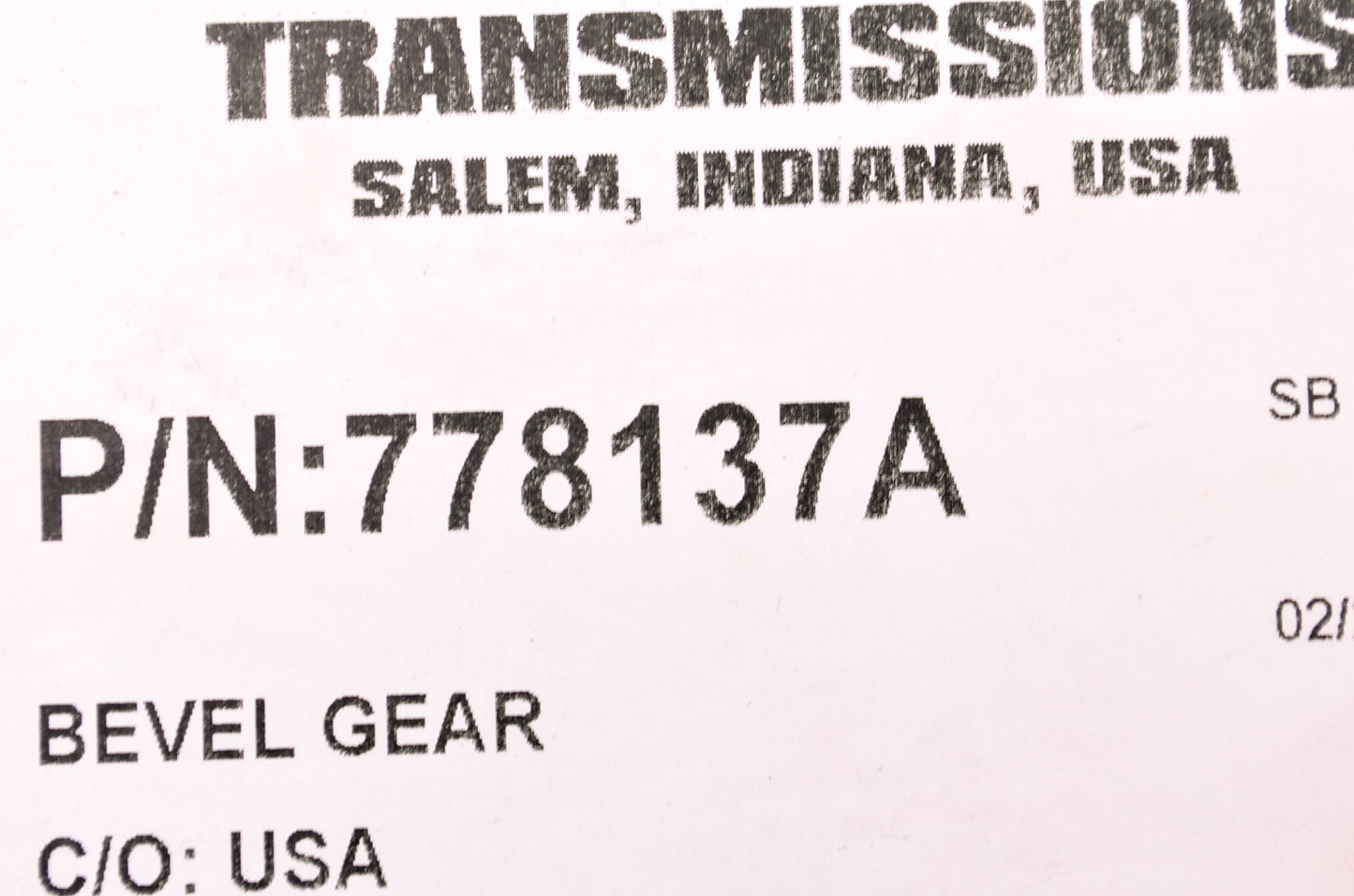 New Peerless 778137A, 3259-P1 Gear Bevel Gear NOS