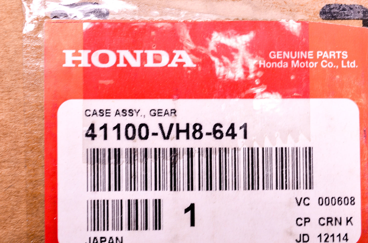 New OEM Honda Gear Case Assembly NOS