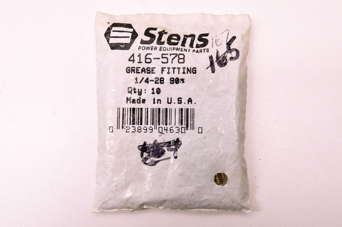 1/4-28 90 Degree Grease Fitting Qty 10 NOS