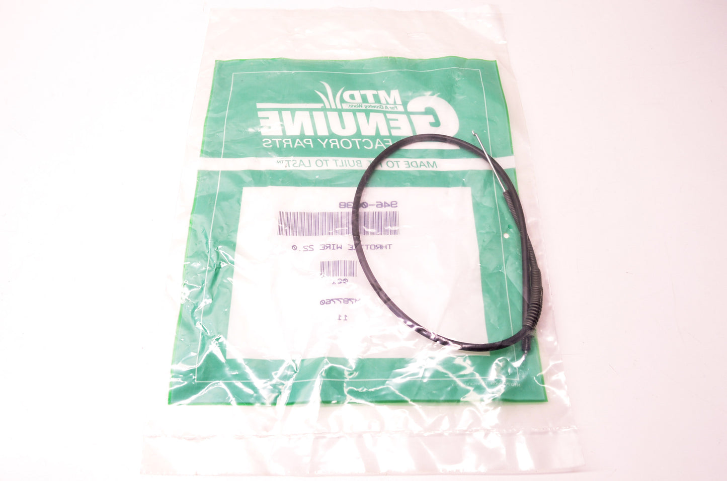 New MTD Throttle Wire Cable NOS