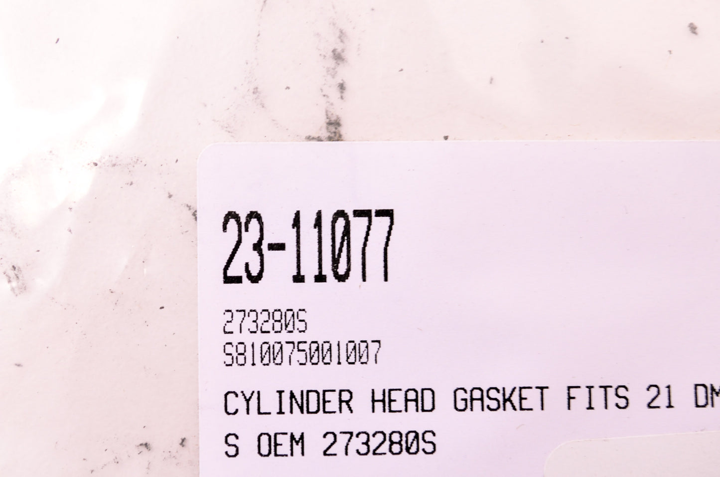 New Rotary Cylinder Head Gasket NOS