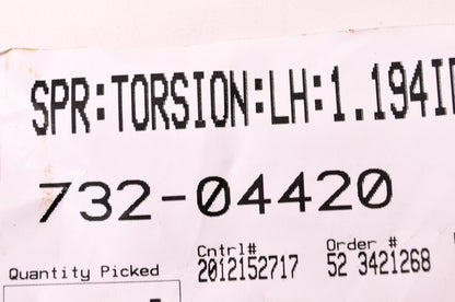 New MTD Torsion Spring NOS