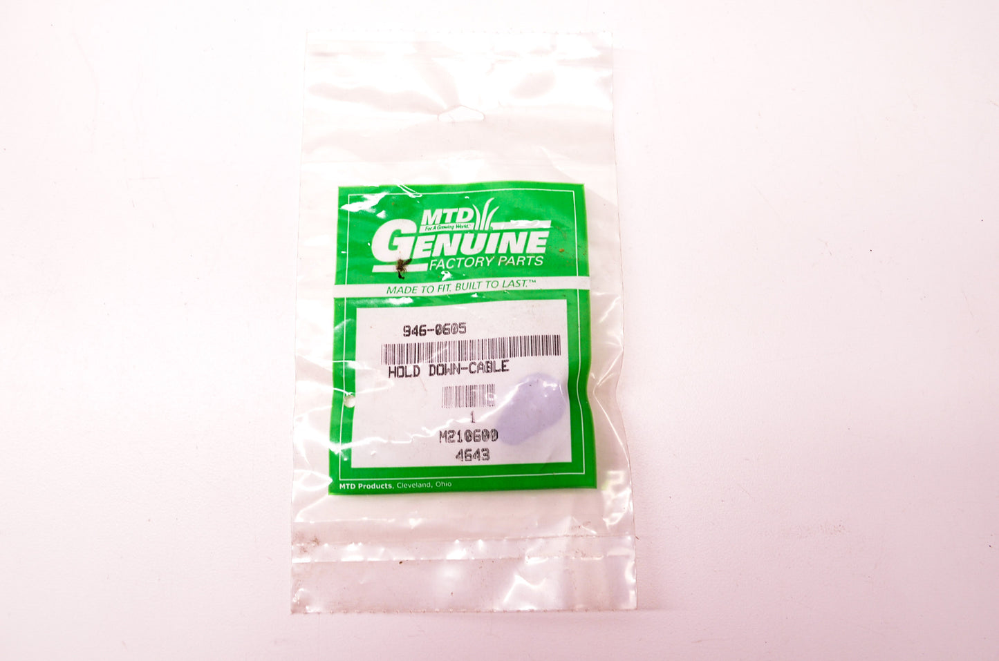 MTD 946-0605 Cable Hold Down NOS