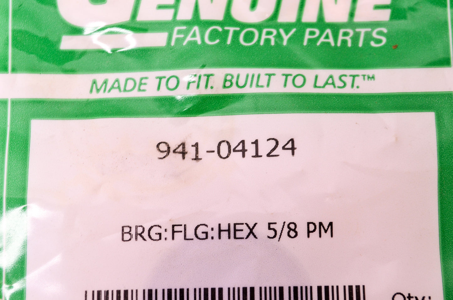 New MTD 5/8 Hex Flange Bearing NOS