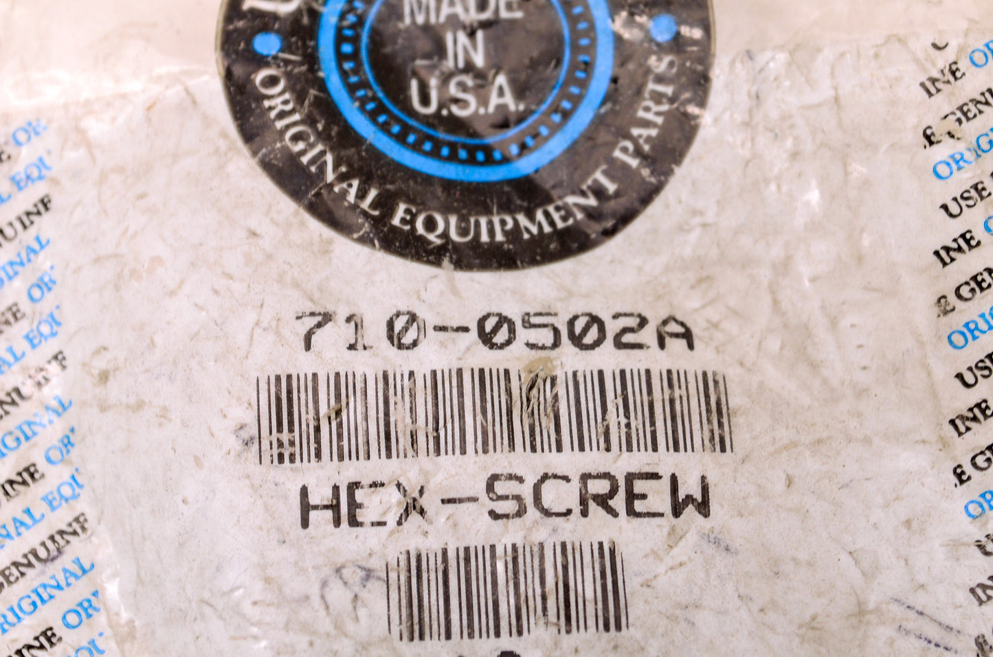 New MTD Hex Screw NOS