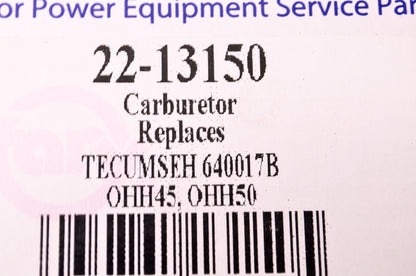 Rotary 22-13150, 640017B Carburetor Tecumseh NOS