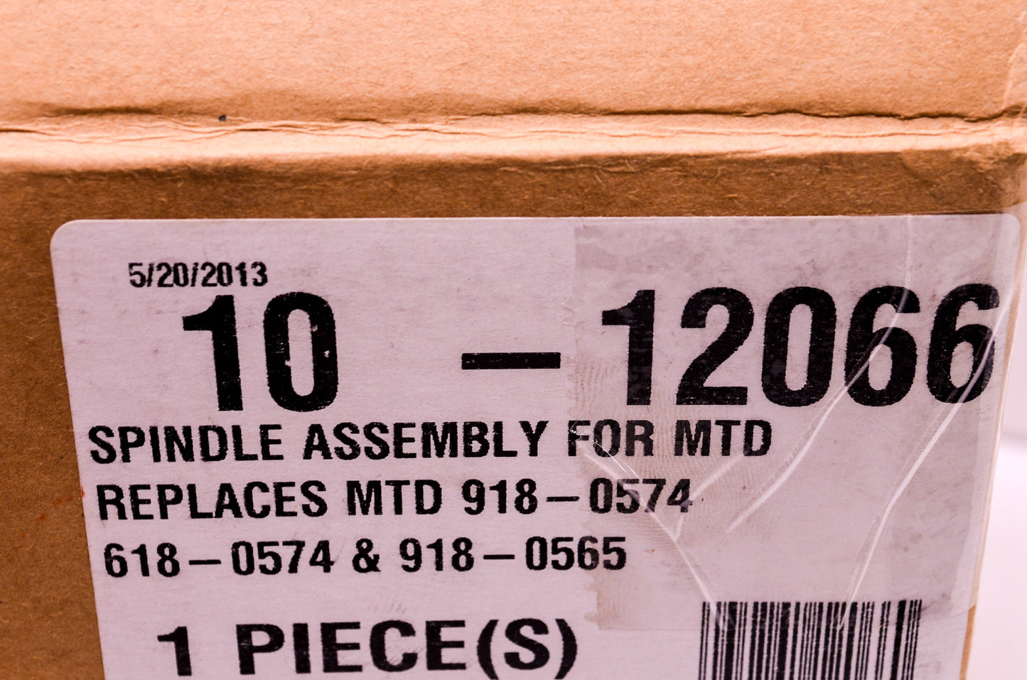 Rotary 10-12066 Spindle Assembly NOS