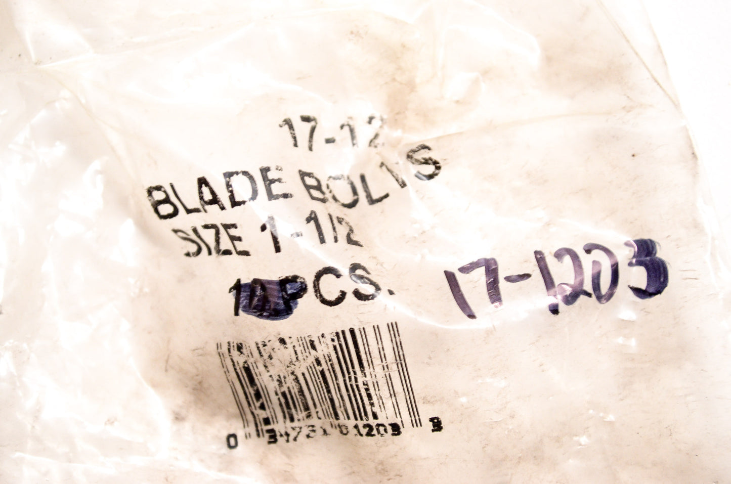 New Rotary Blade Bolt 3/8 x 1-1/2 Qty 2 NOS