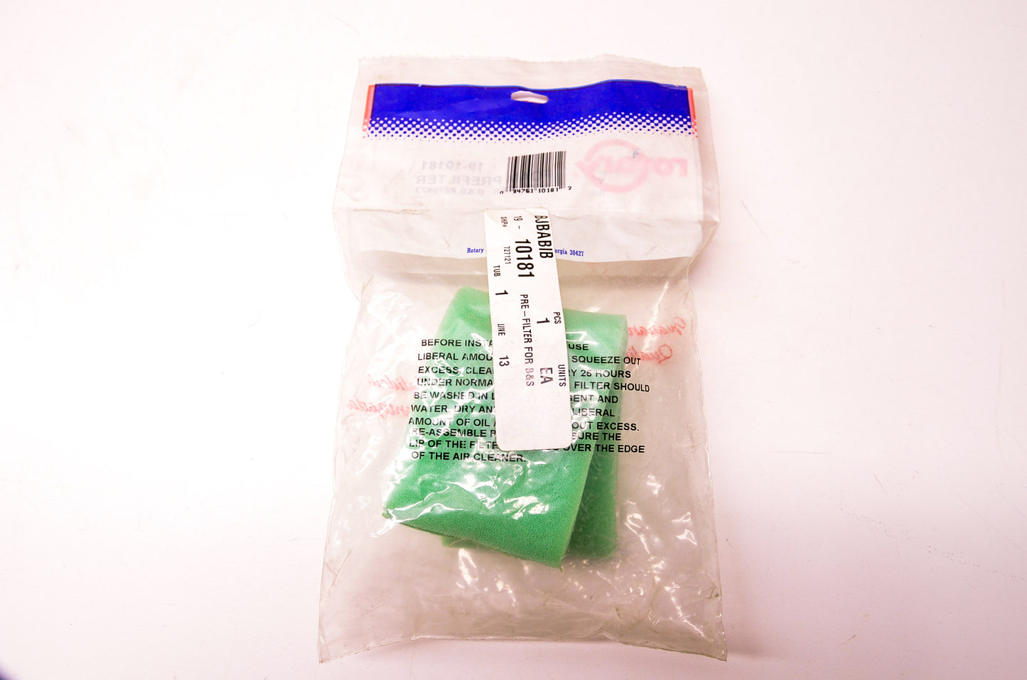 Rotary 19-10181 Prefilter NOS