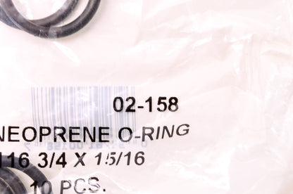 Rotary 02-158 Neoprene O-Ring NOS