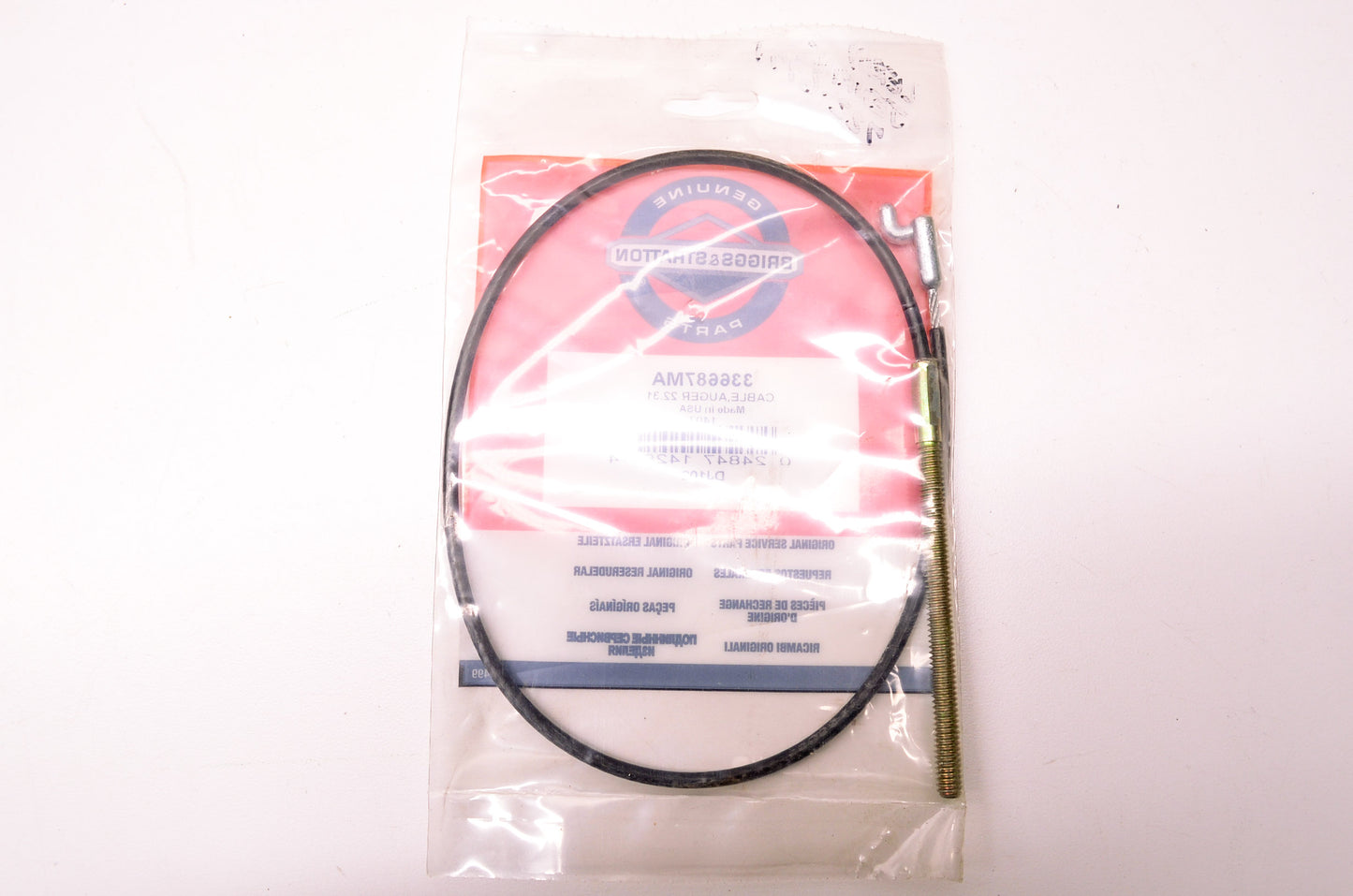 New Briggs & Stratton Auger Cable NOS