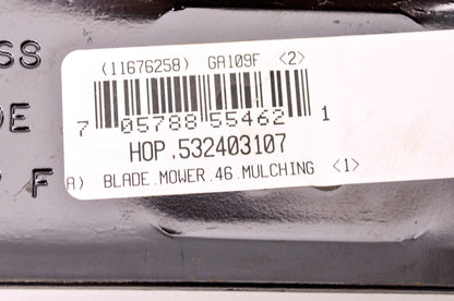 23' Mulching Lawn Mower Blade Qty 2 NOS