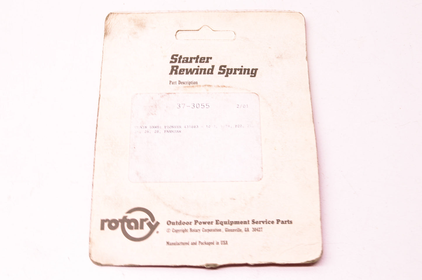 Rotary 37-3055 Rewind Starter Spring NOS