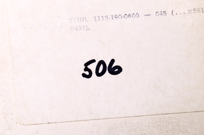 Rotary 506 Rewind Starter Spring NOS