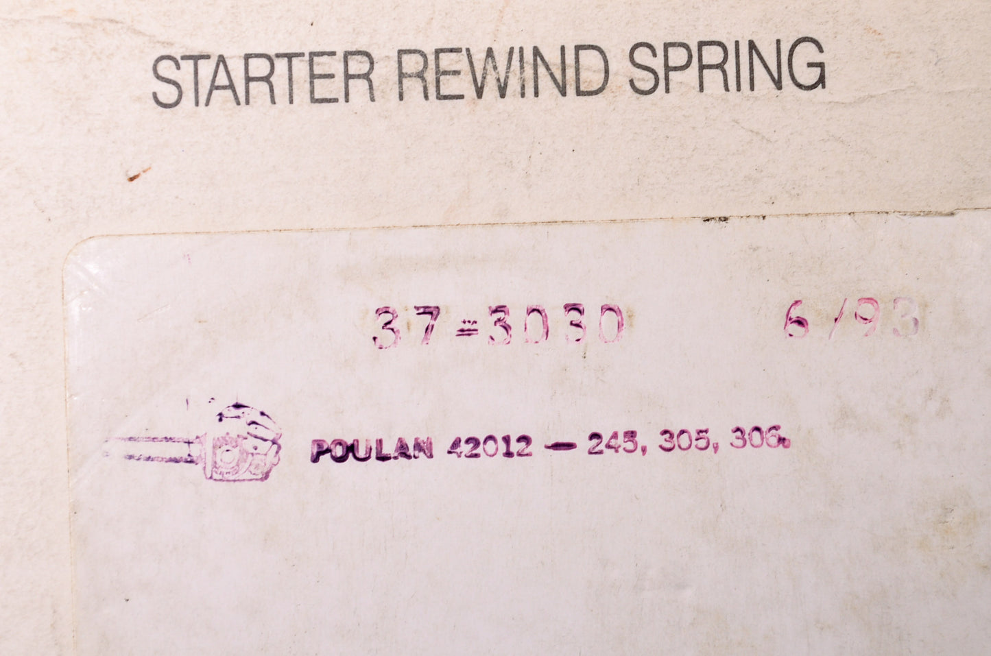 High Torque 37-3030 Rewind Starter Spring NOS