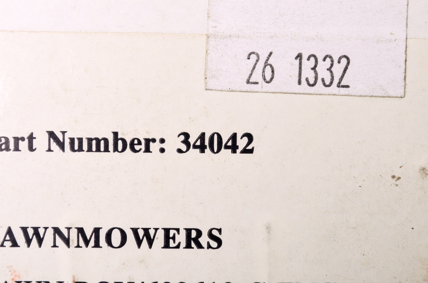 GB GB34042, 34042 Rewind Starter Spring NOS