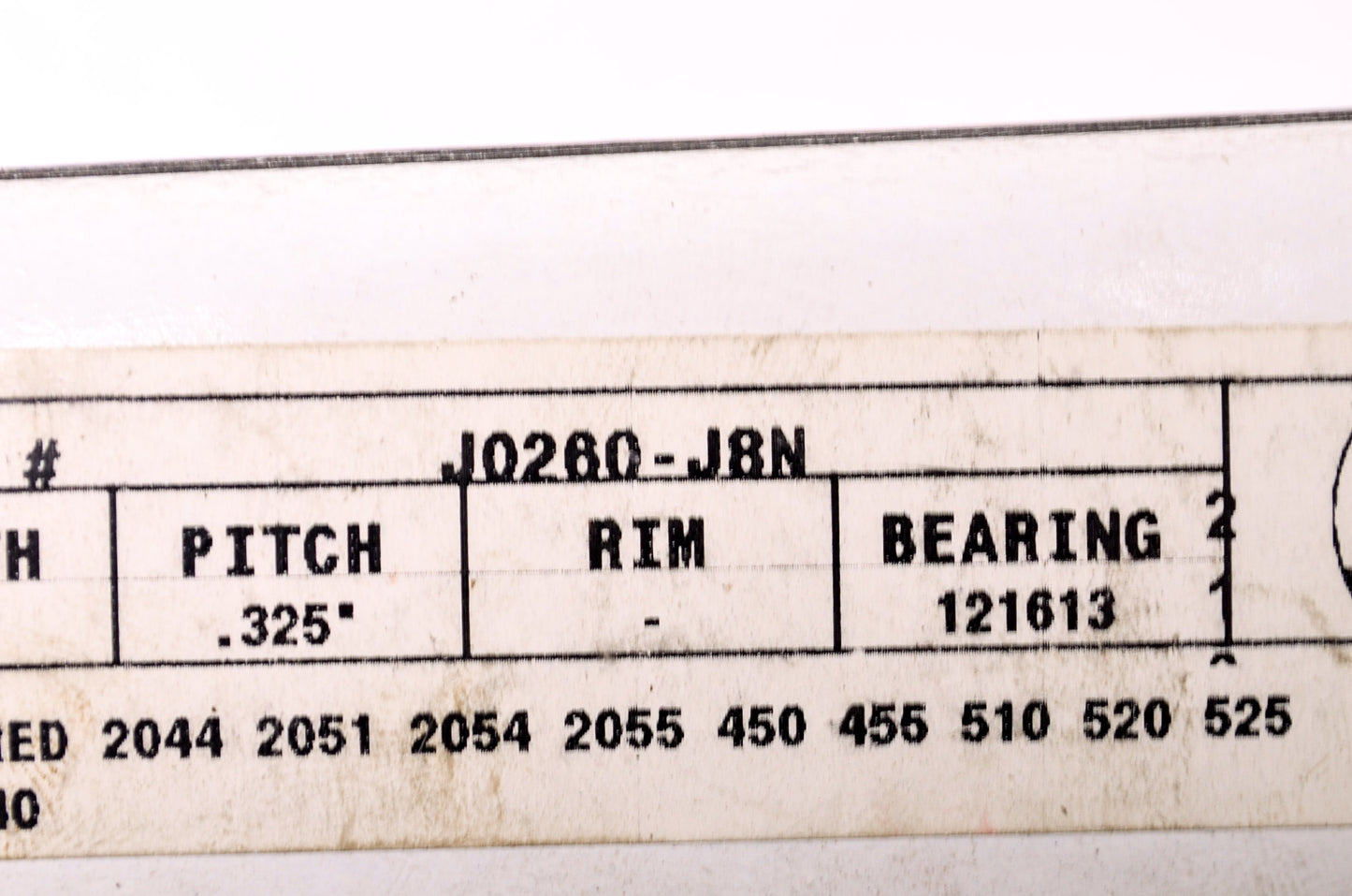 Herr J0260-J8N Chainsaw Sprocket NOS