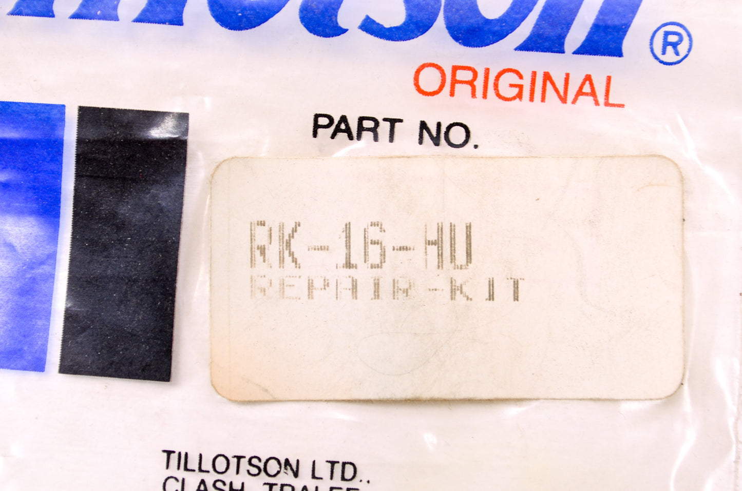 New Tillotson Repair Kit NOS