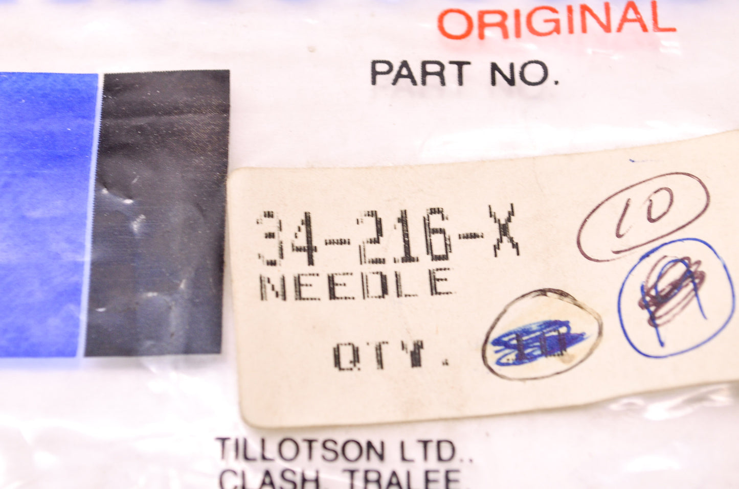 Tillotson 34-216-X Needle NOS