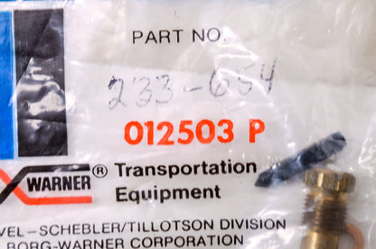 Tillotson 012503, 233-654 Inlet Needle & Seat Kit NOS