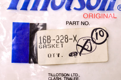 Tillotson 16B228 Gasket NOS