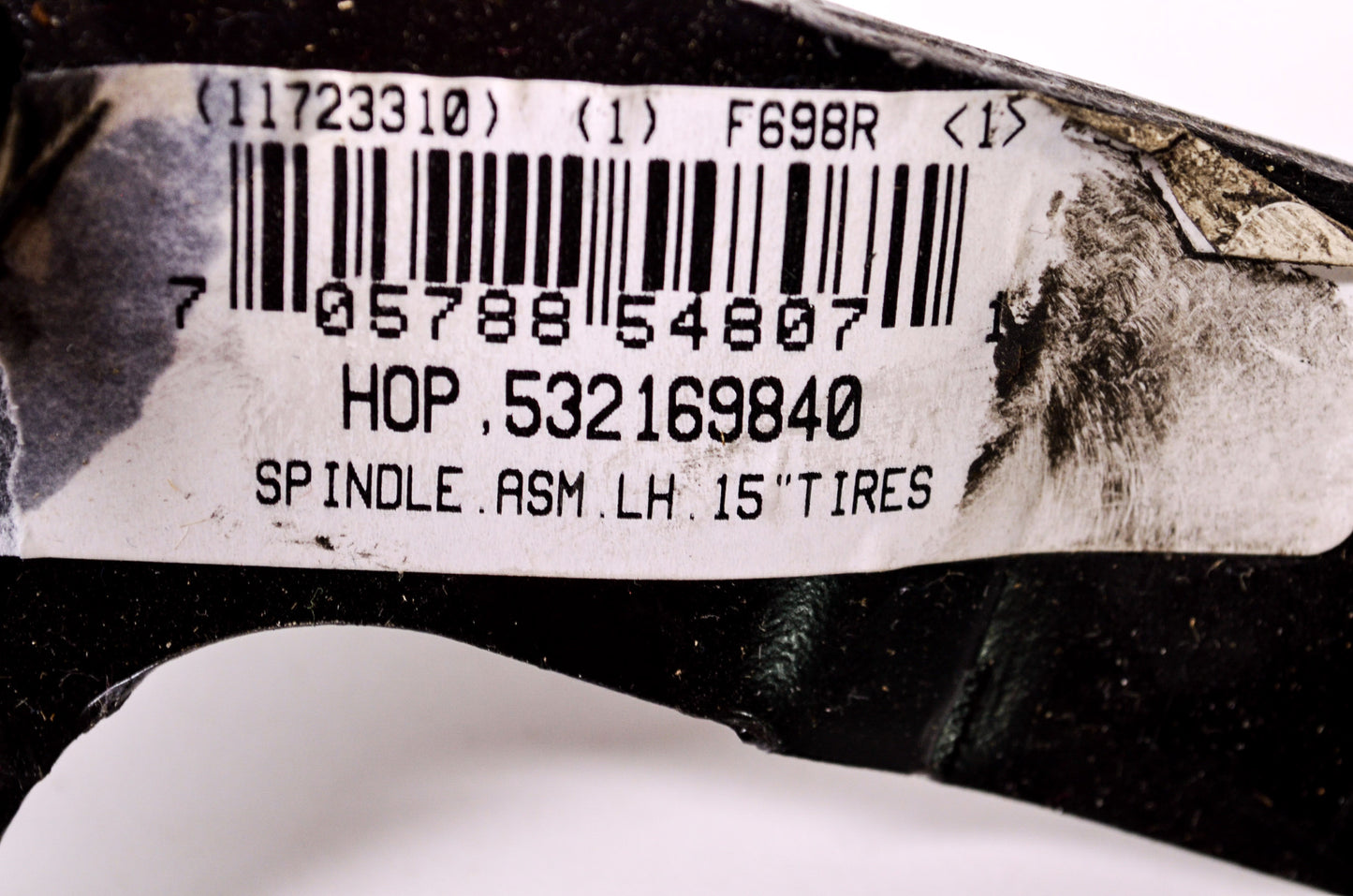 New AYP 532169840 LH Spindle Assembly 15' Tire NOS