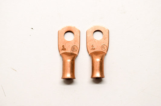 Rotary 31-8600, 8600 Copper Battery Terminal 6 Gauge 1/4' Qty 2 NOS