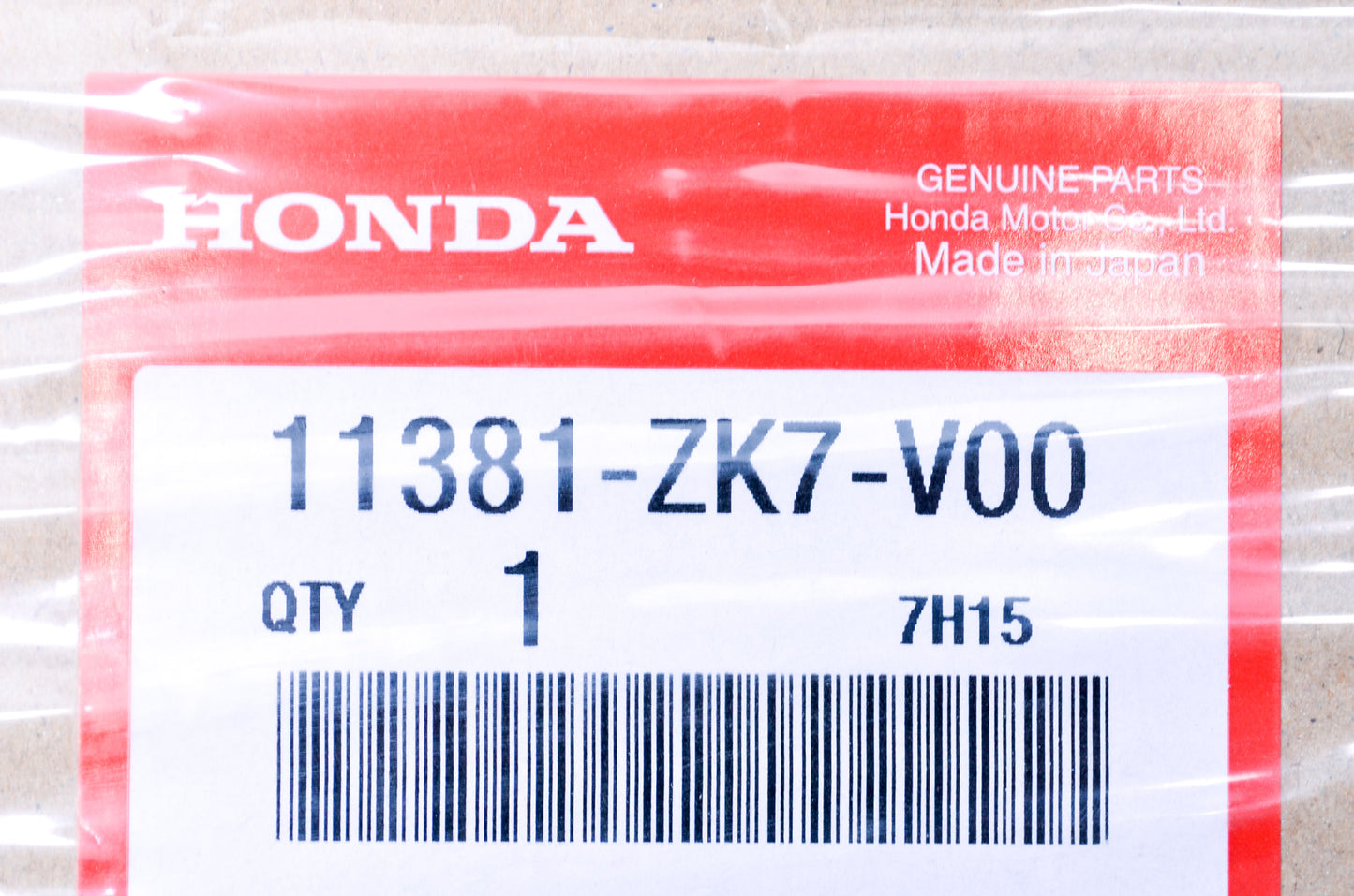 OEM Honda 11381-ZK7-V00 Packing NOS