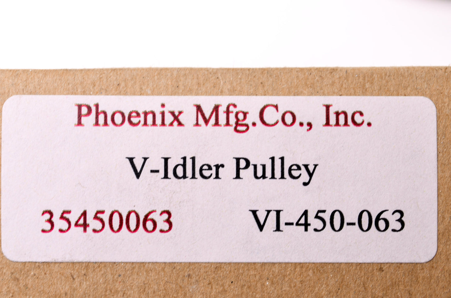 Phoenix 35450063, VI-450-063 V Belt Pulley NOS