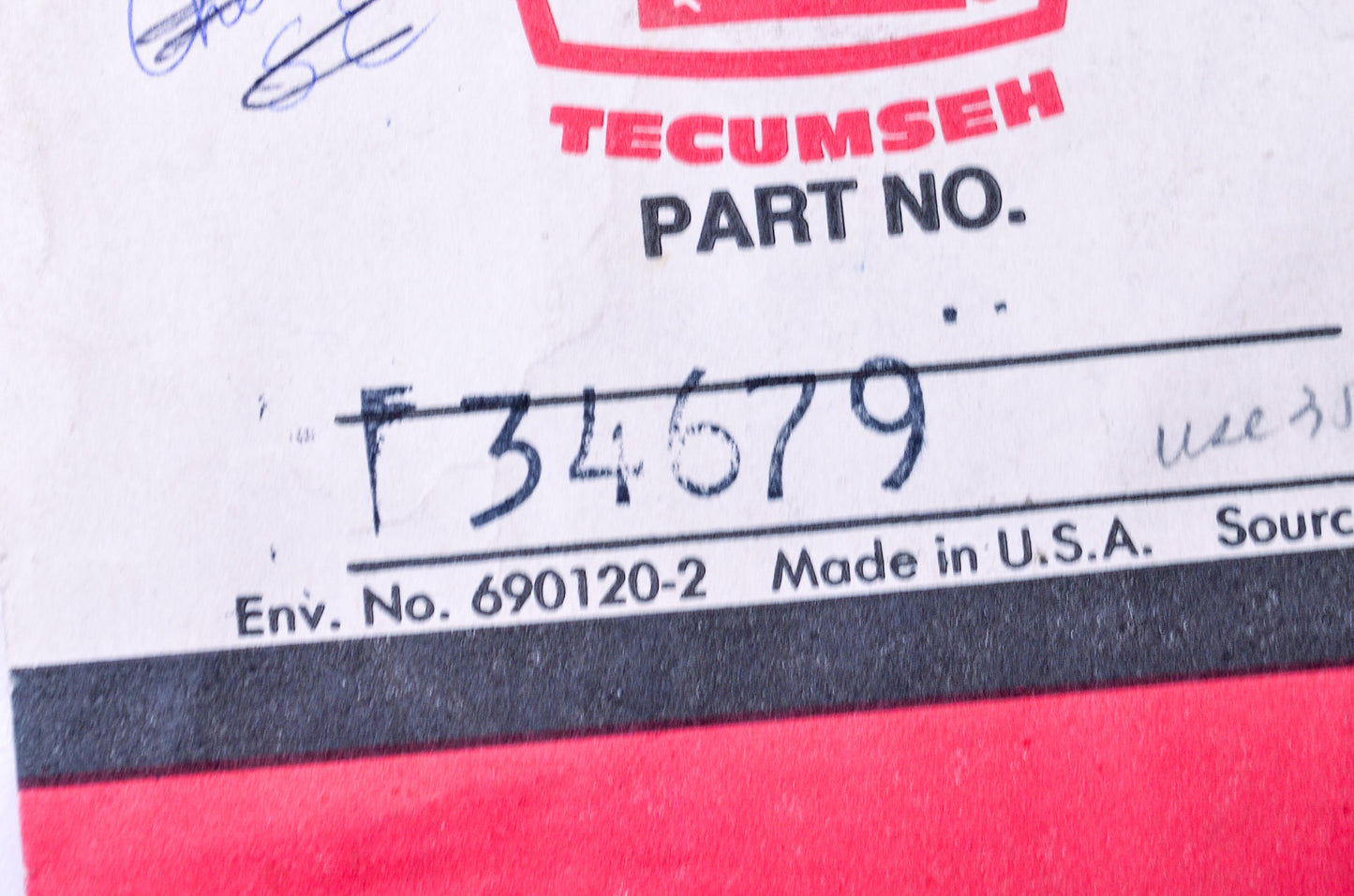 New Tecumseh Decal NOS