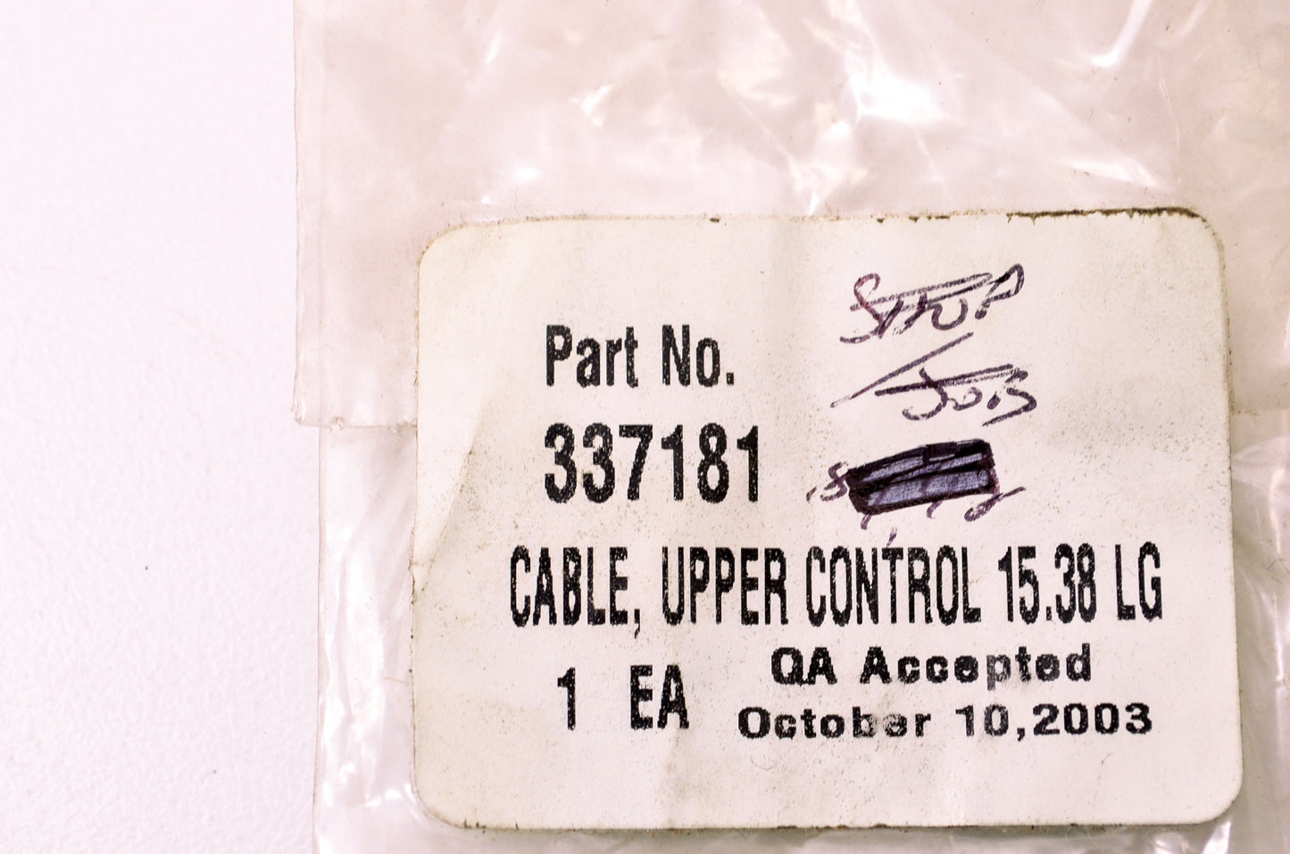 New Murray Upper Control Cable NOS