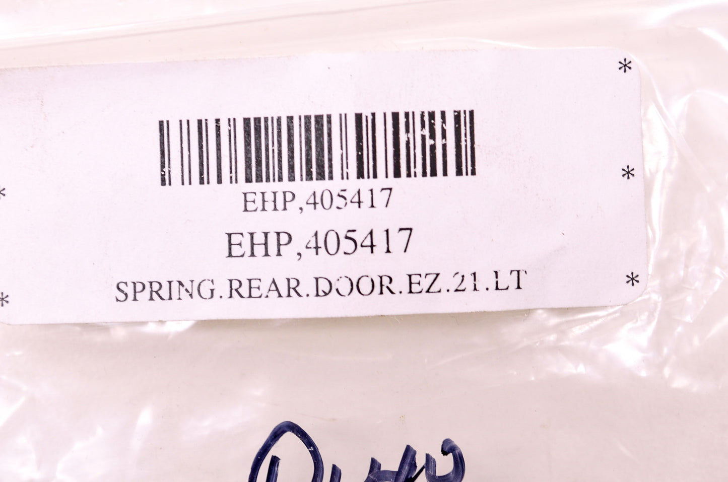 Rear Door Spring NOS