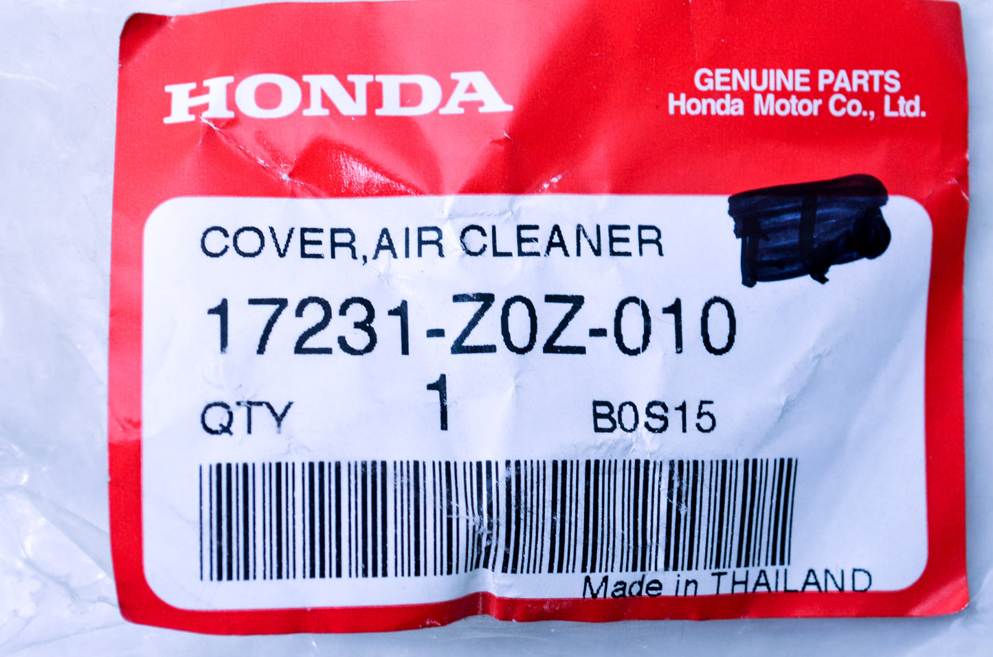 OEM Honda 17231-Z0Z-010 Air Cleaner Cover NOS