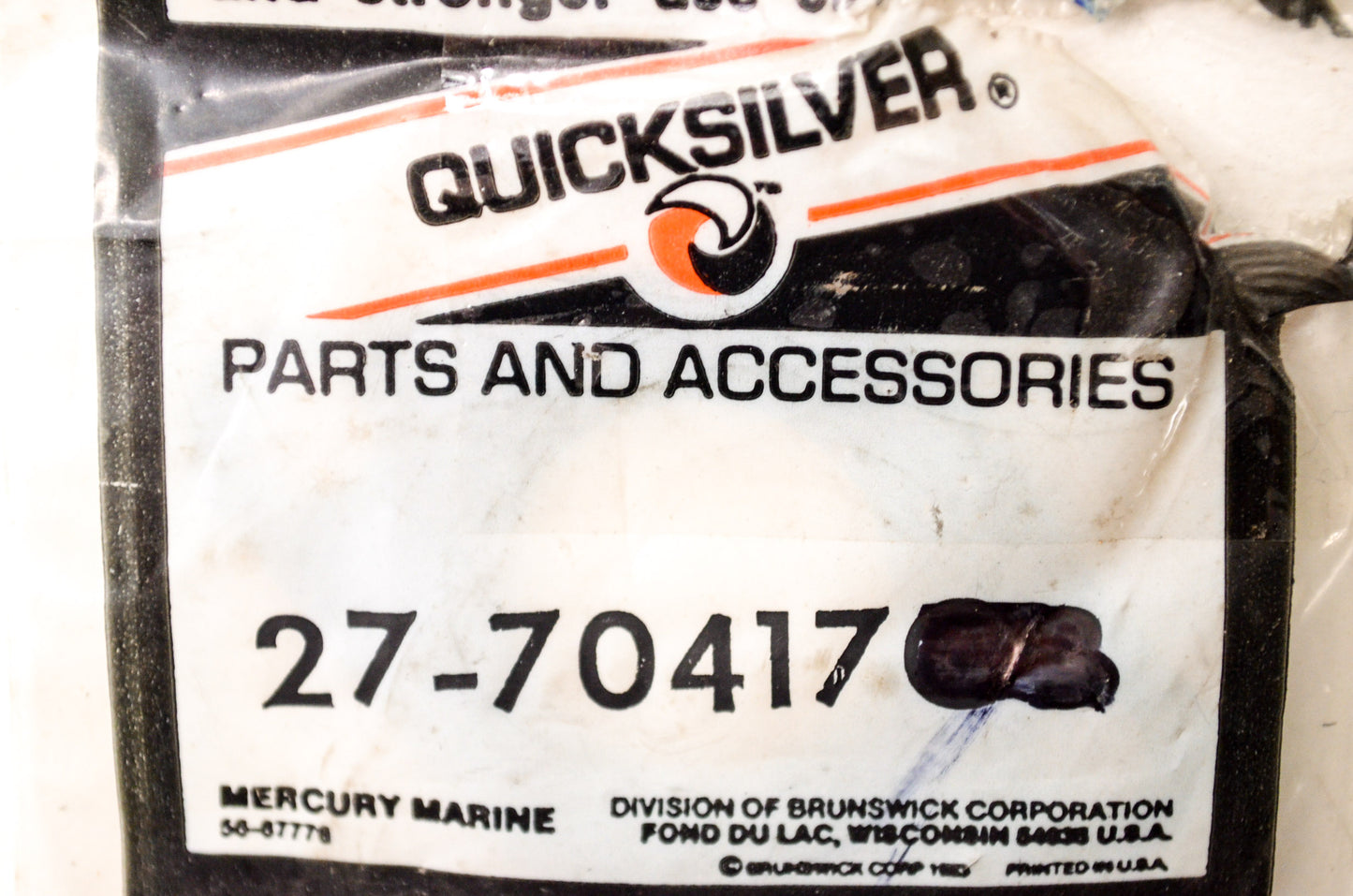 OEM Mercury 27-70417 Quicksilver Gasket NOS