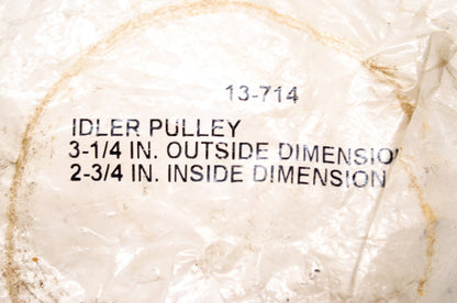 New Rotary Idler Pulley 3-1/4 OD x 2-3/4 ID NOS