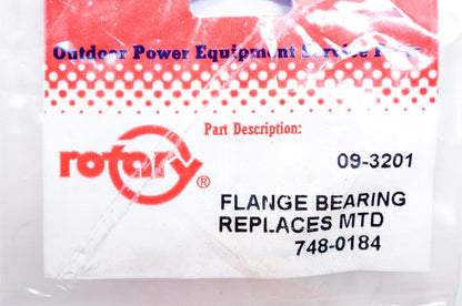 Rotary 09-3201, 748-0184, 3201 Flange Bearing MTD NOS
