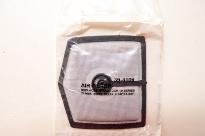 New Rotary Air Filter 4-1/8 x 4-3/8 Mcculloch 10 Series NOS