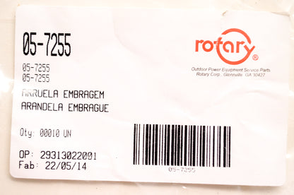 New Rotary Clutch Thrust Washer Snapper Qty 2 NOS