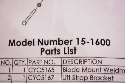 New Cycle Country Plow Mount Kit Honda NOS
