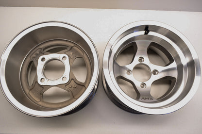 Cast Aluminum Wheel Pair 12'x7' 4/110 2+5 NOS
