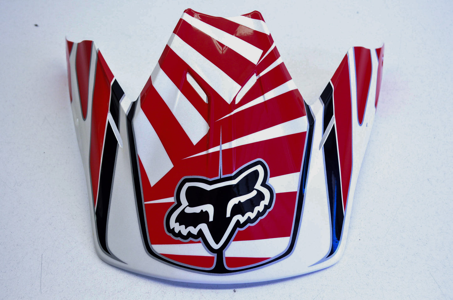 New Fox V3 Helmet Visor Black/Red NOS