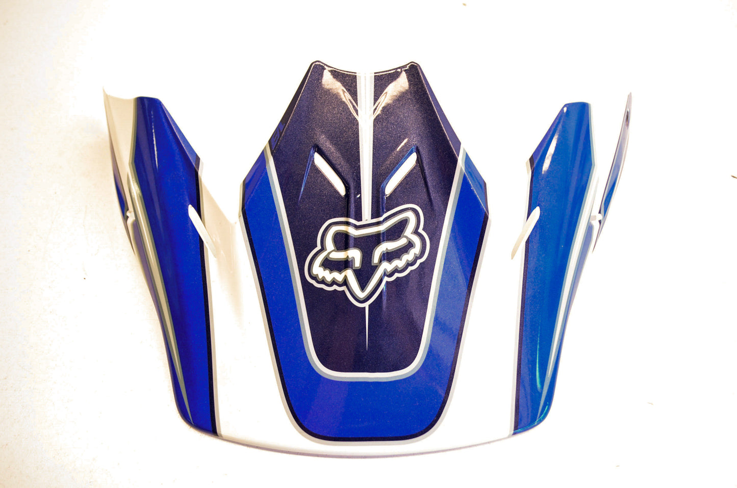 New Fox V3 Helmet Visor Blue/White NOS