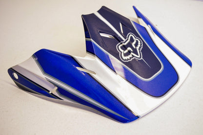 New Fox V3 Helmet Visor Blue/White NOS