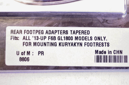 Rear Tapered Footrest Adapter Kit NOS